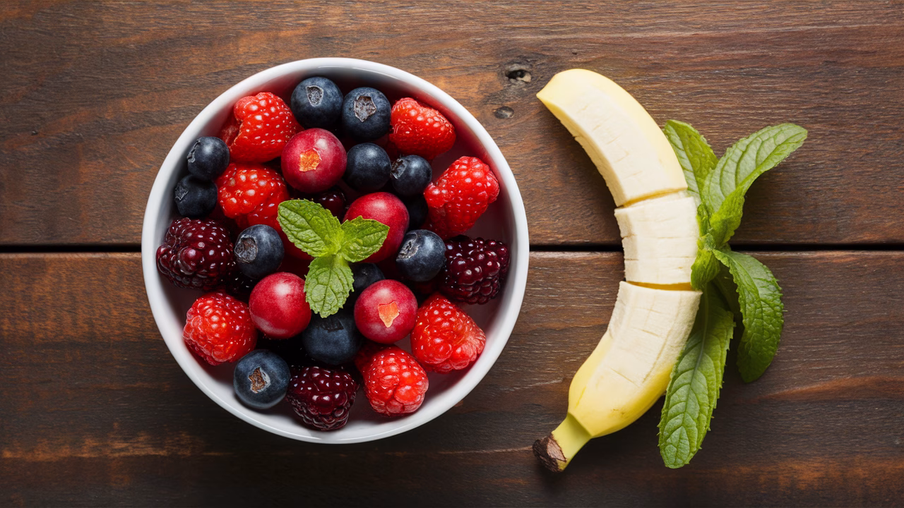 Bananas and berries for bloating Bananas and berries for bloating