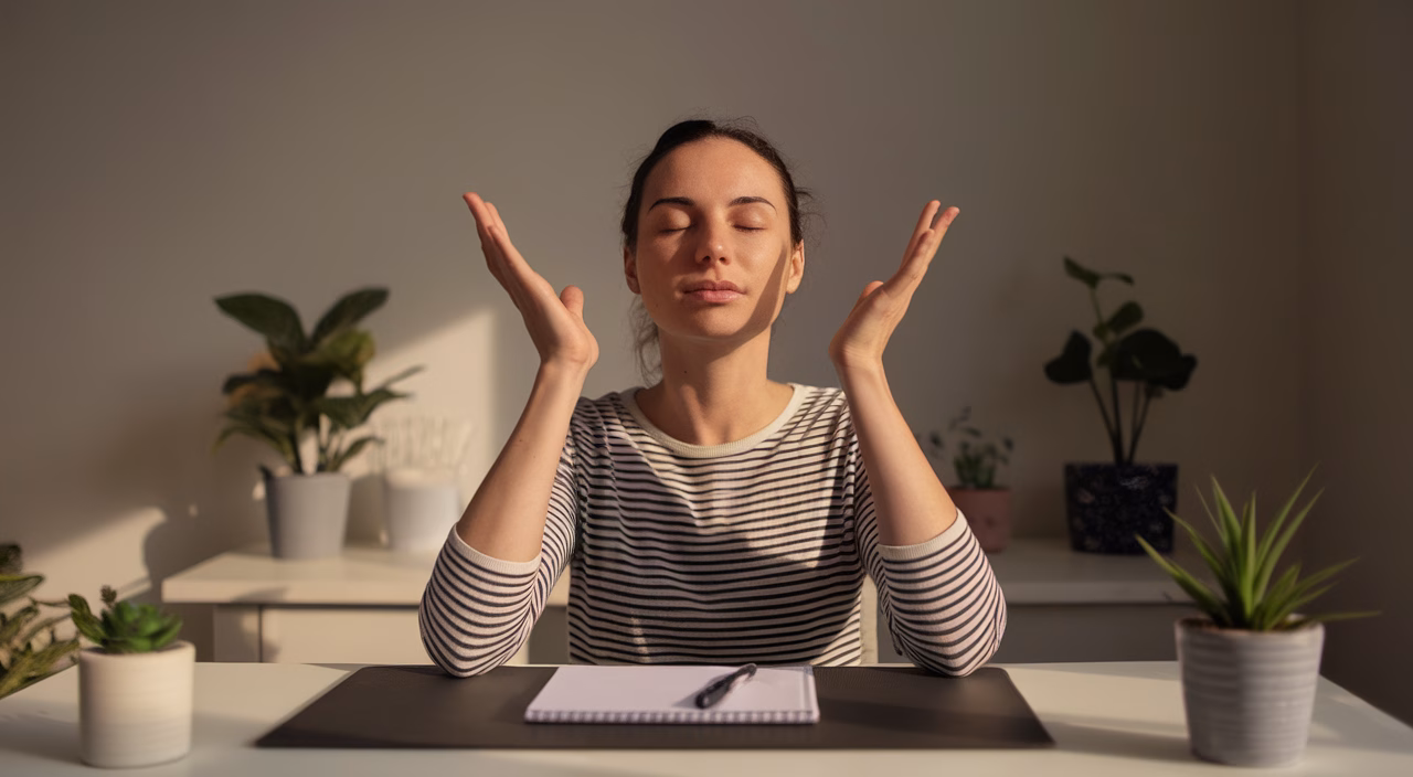 Blinking exercises to improve eye health Person practicing blinking exercises
