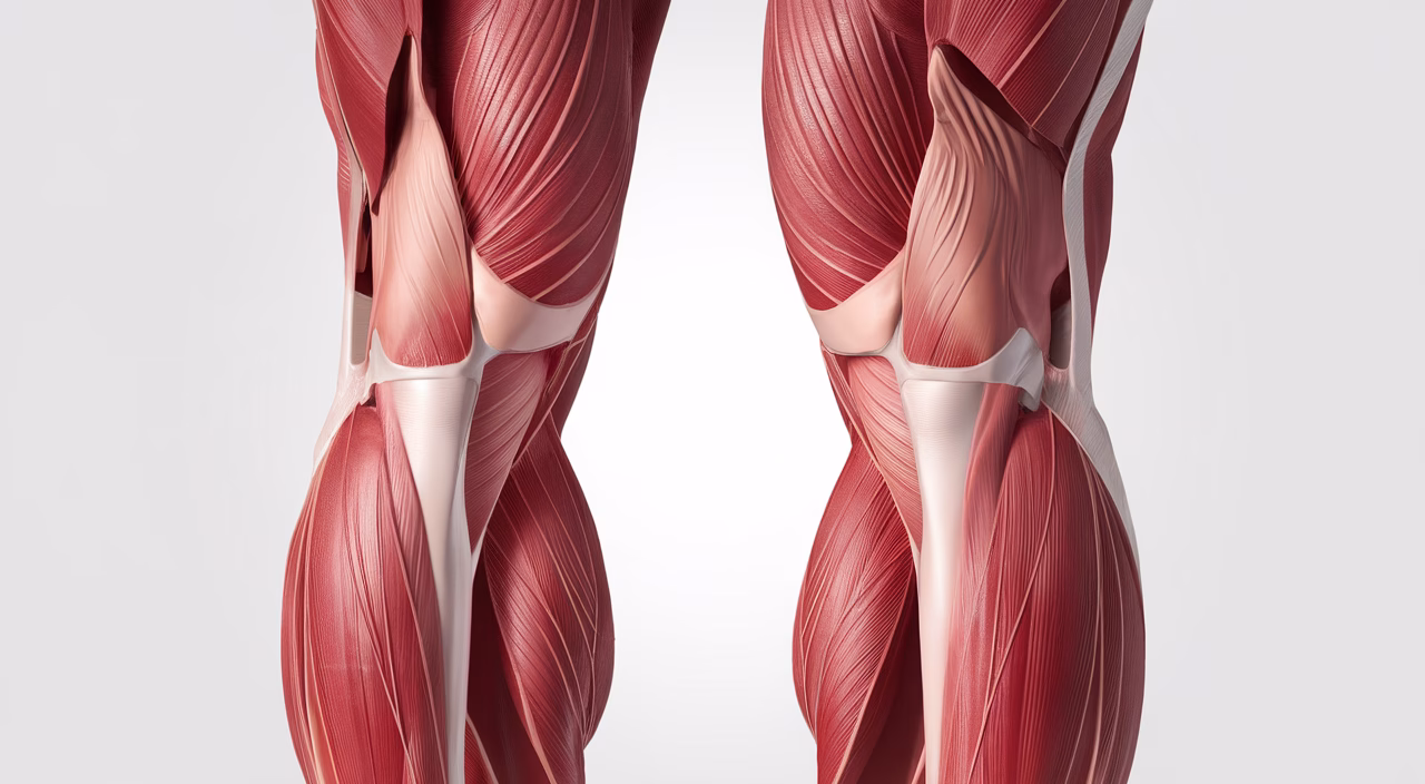 Calf muscle illustration Healthy calf muscle illustration