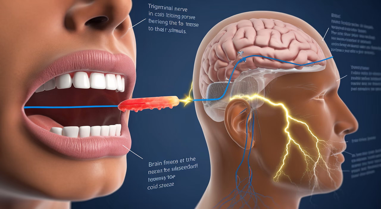 Cold triggers brain freeze pain cold stimulus triggers intense headache