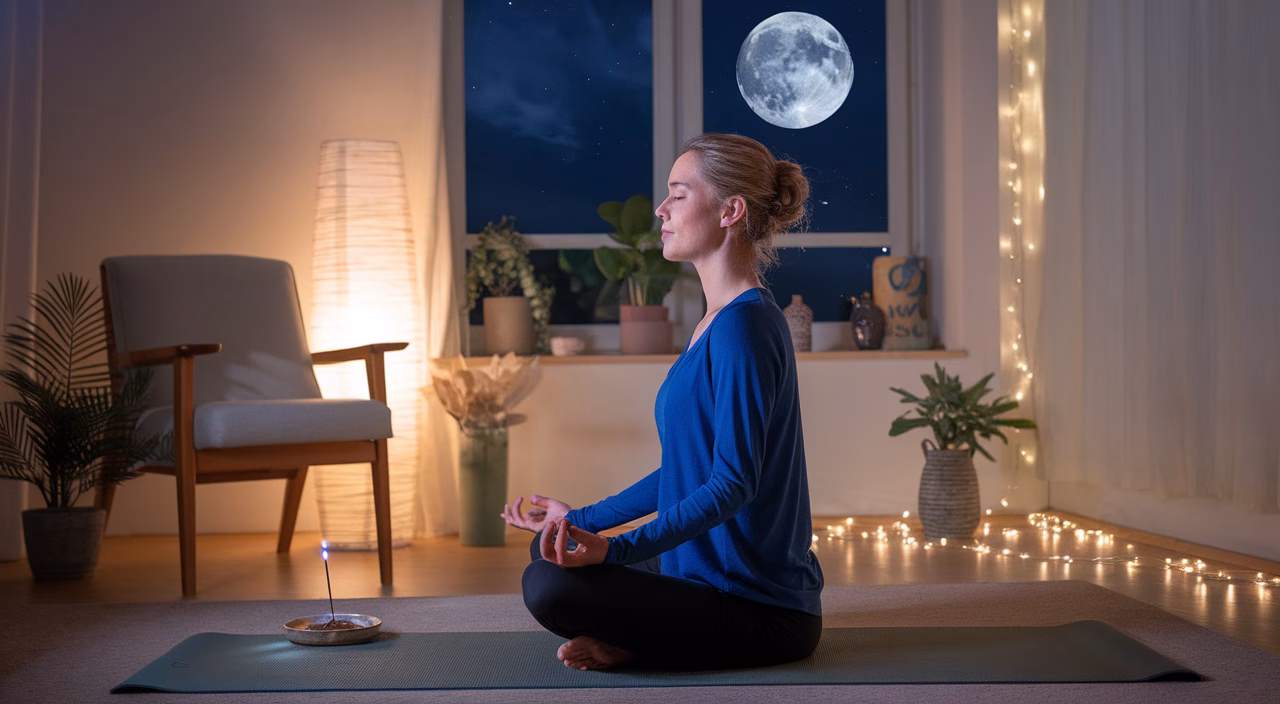 Moon rituals to reduce sleep disruption Moon meditation for better sleep