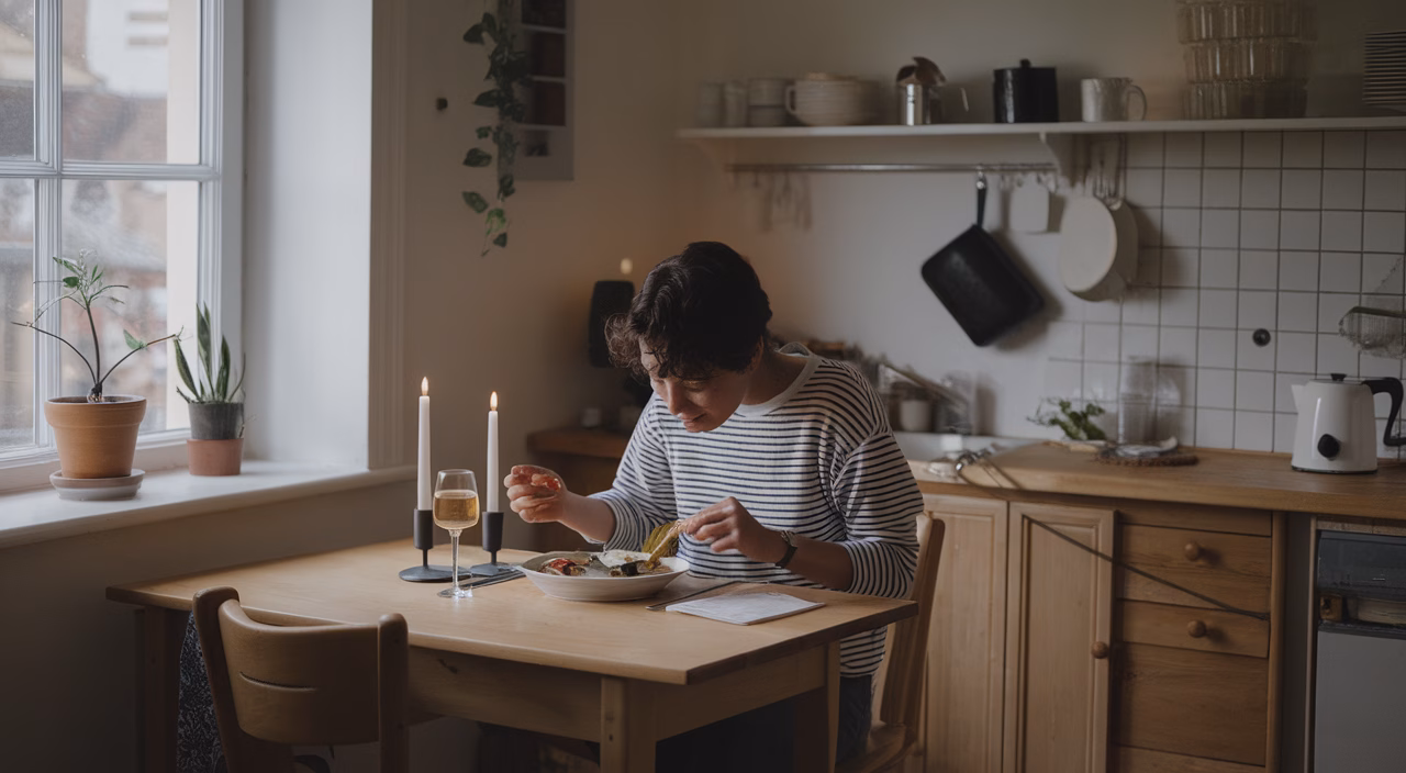 Mindfulness at the dinner table Mindful eating in a calm space