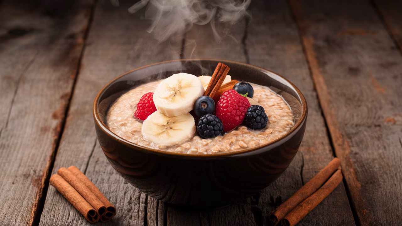Oats with berries for heart health bowl of oats with berries