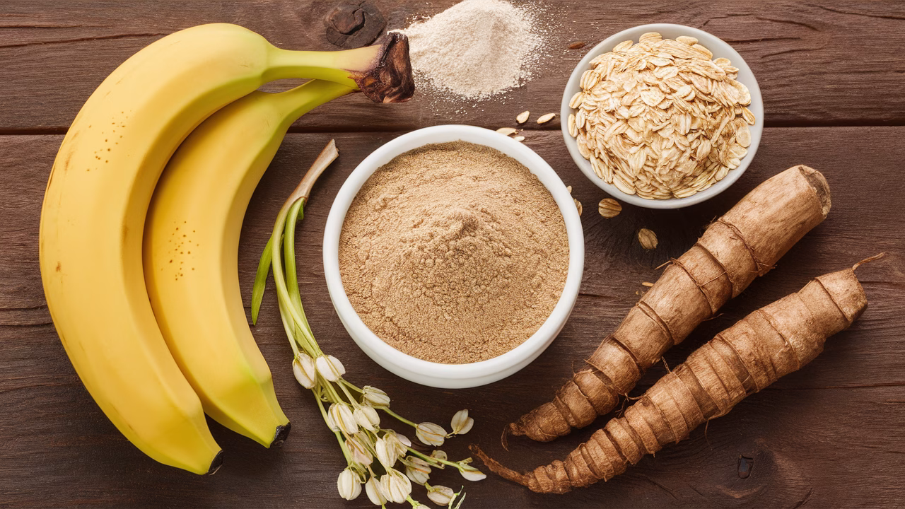 How prebiotics aid digestion Prebiotic supplement concept