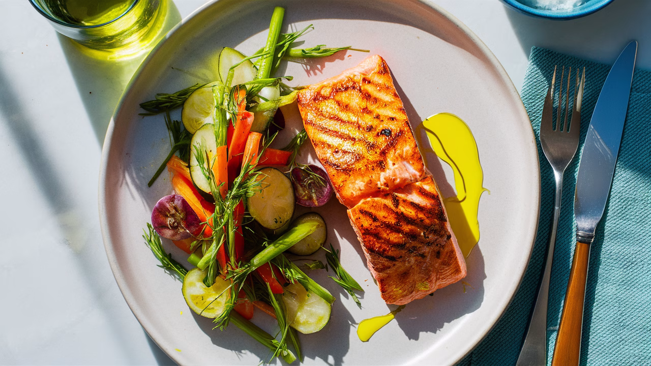 Fish for anti-inflammatory support Salmon rich in omega-3