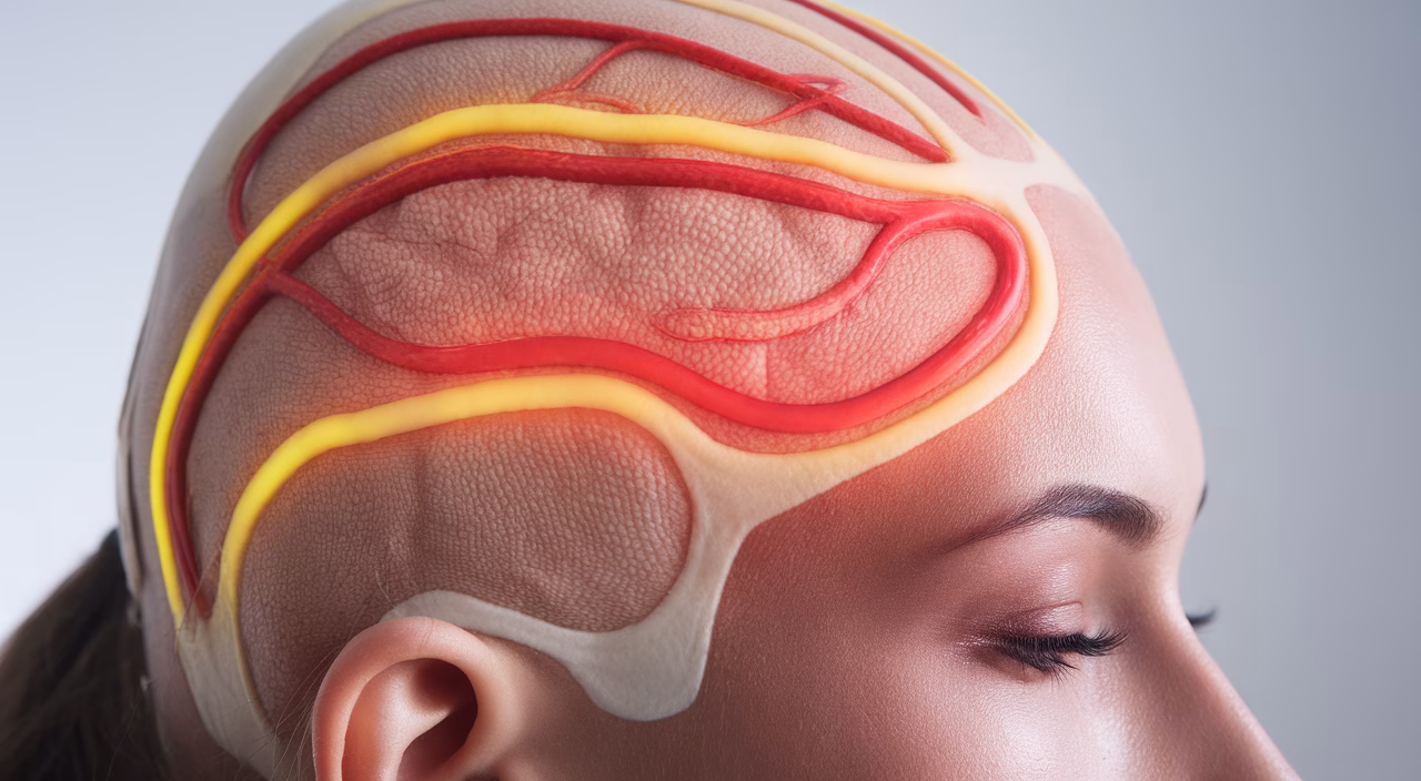 How arteries affect scalp pain Migraine scalp pain arterial chart