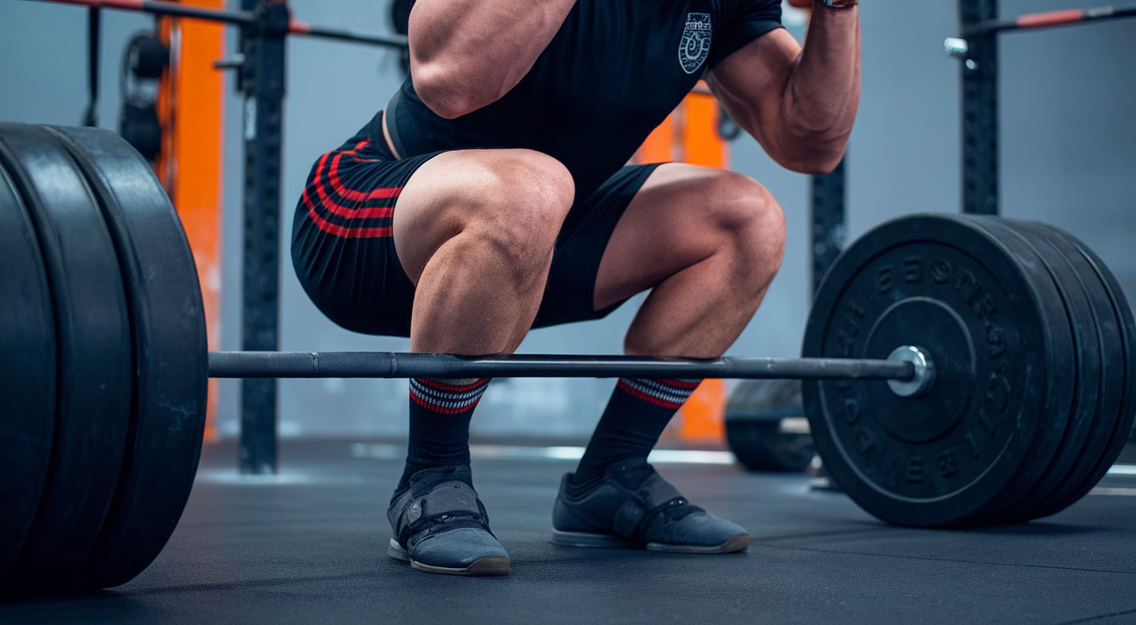 Strong squat with ankle mobility Person squatting with proper ankle form