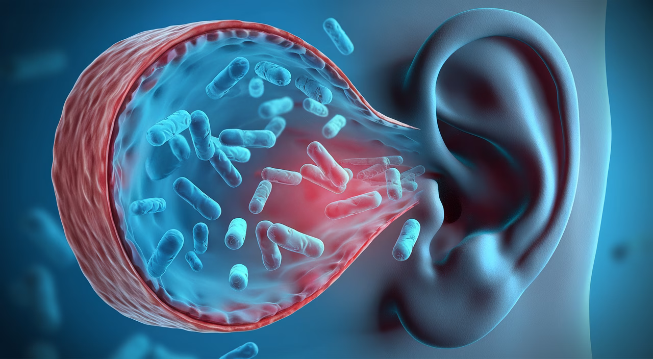 Causes of swimmer Water trapped in ear canal