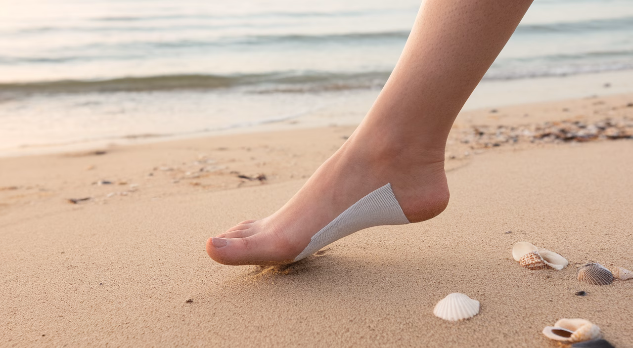 Foot showing outward angle Foot with toe-out angle