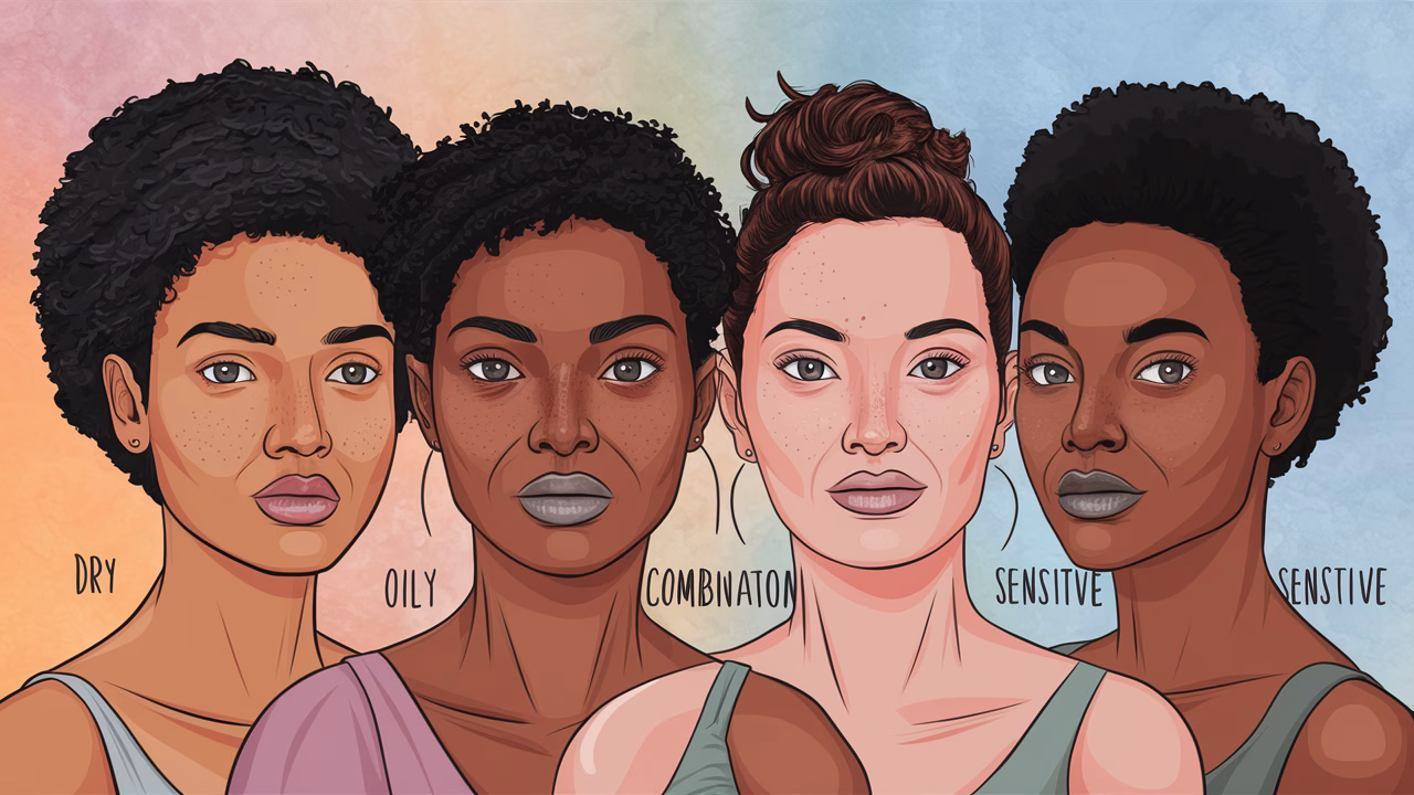 Understanding Your Skin Type visual guide to skin types