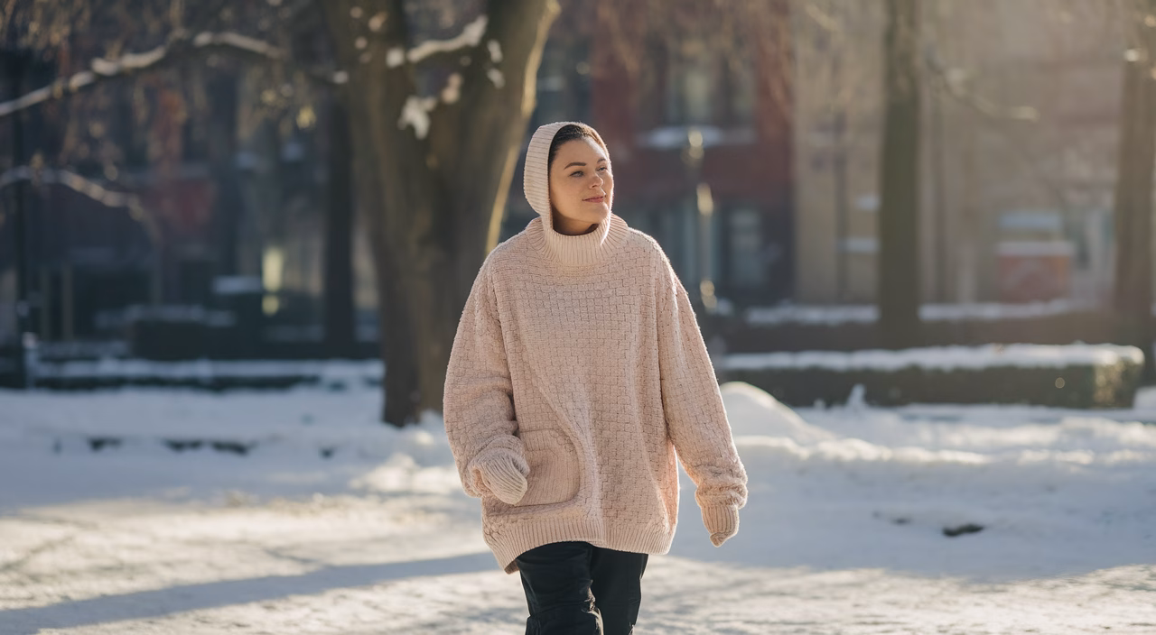 Empowered person walking outdoors Taking control of seasonal mental health